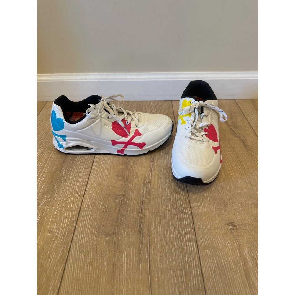 Skechers x TokiDoki Uno Crossing Hearts Y2K Kpop Sneakers NEW Minus Charm/Insole